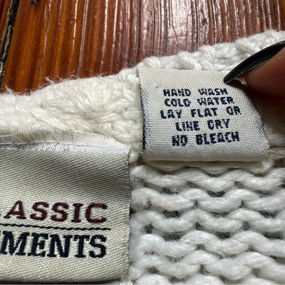 Vintage 1980s Classic Elements Knitted by Hand long tree & leaf motif sweater - Picture 4 of 7